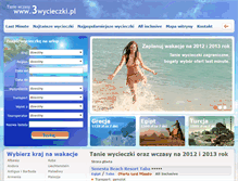 Tablet Screenshot of 3wycieczki.pl